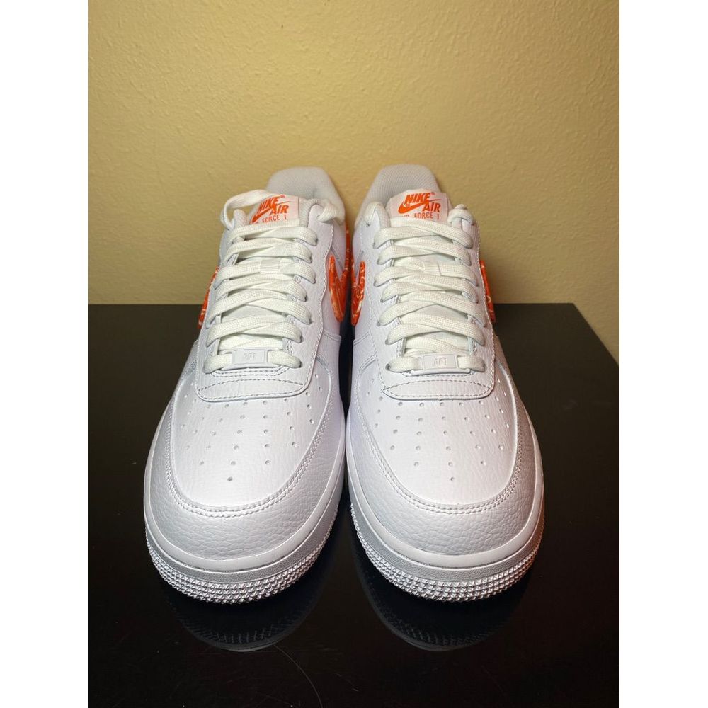 NEW Nike Air Force 1 Low Orange Paisley Shoes DJ9942-102 Size 11 Womens / 9.5 Me - Picture 2 of 8